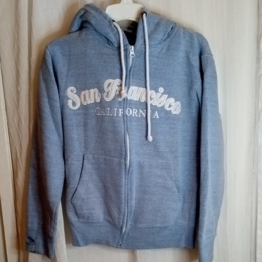 Ocean Beach Gray San Francisco Hoodie